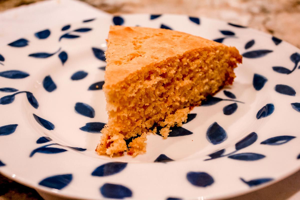 Cornbread on a plate