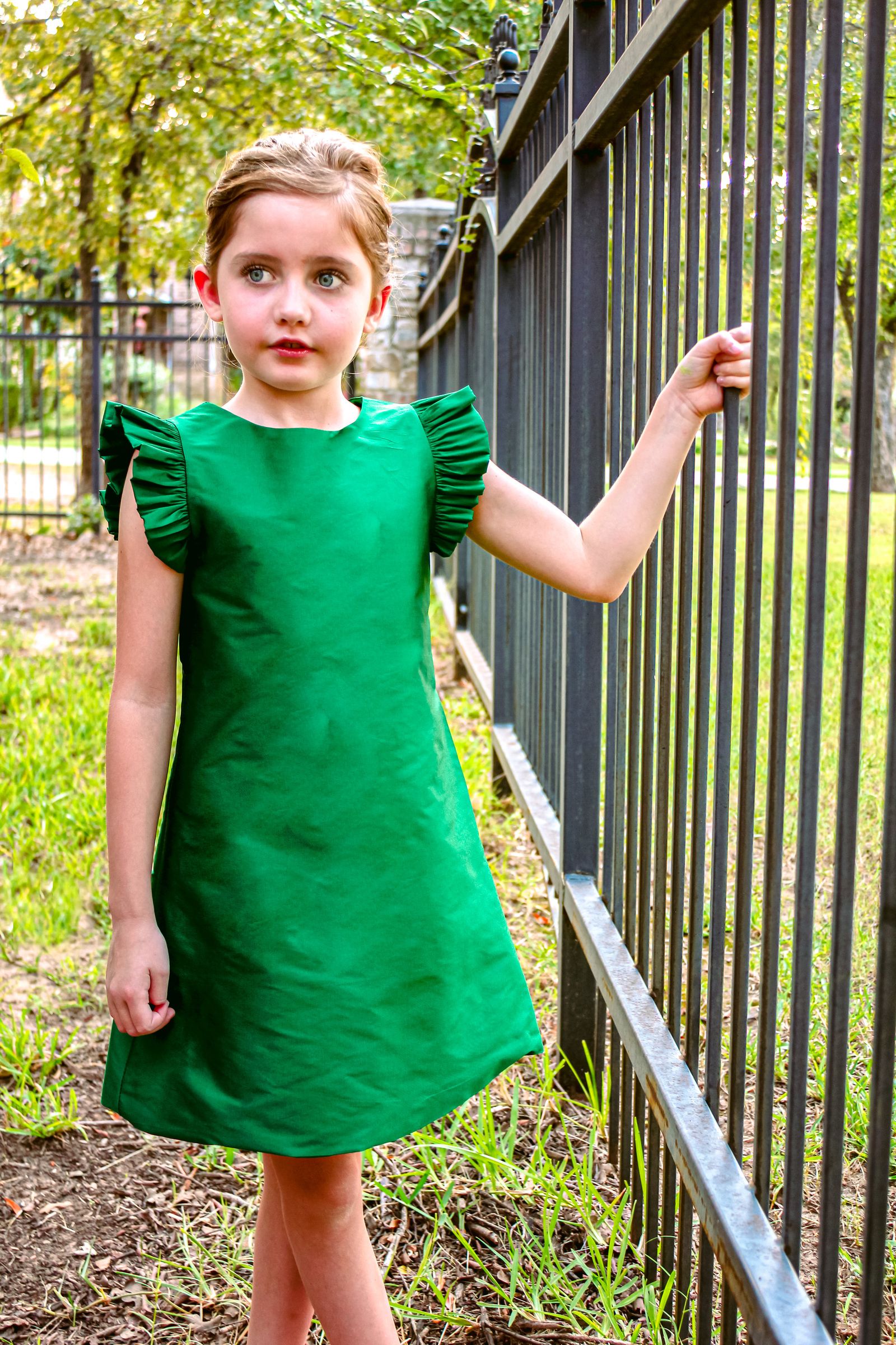 Taffeta Flutter Sleeve